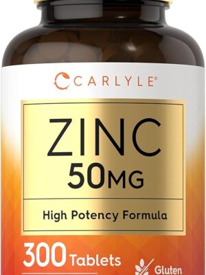 Carlyle Zinc Supplements-300 Tablets