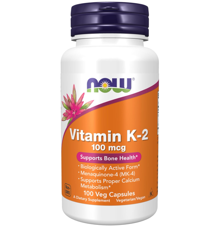 Now - Vitamin K-2 (100mcg)-100 capsules